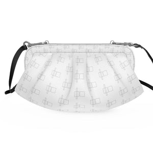 Lunar 2 Solar - Geometrics white Pleated Soft Frame Bag