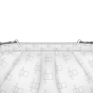 Lunar 2 Solar - Geometrics white Pleated Soft Frame Bag